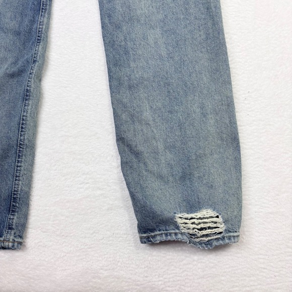 BDG Urban Outfitters Cowboy Jeans Womens 30 Light Wash Distressed Denim Holes - Picture 12 of 13